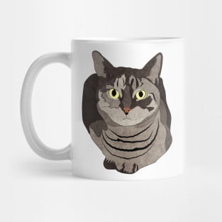 Gray Striped Cat Mug